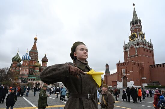 Russia WWII Historical Parade Anniversary Exhibition