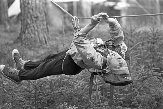 Youth scout camp near St. Petersburg
