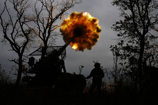 Russia Ukraine Military Operation Artillery Unit