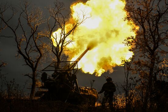 Russia Ukraine Military Operation Artillery Unit