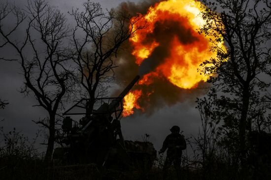 Russia Ukraine Military Operation Artillery Unit