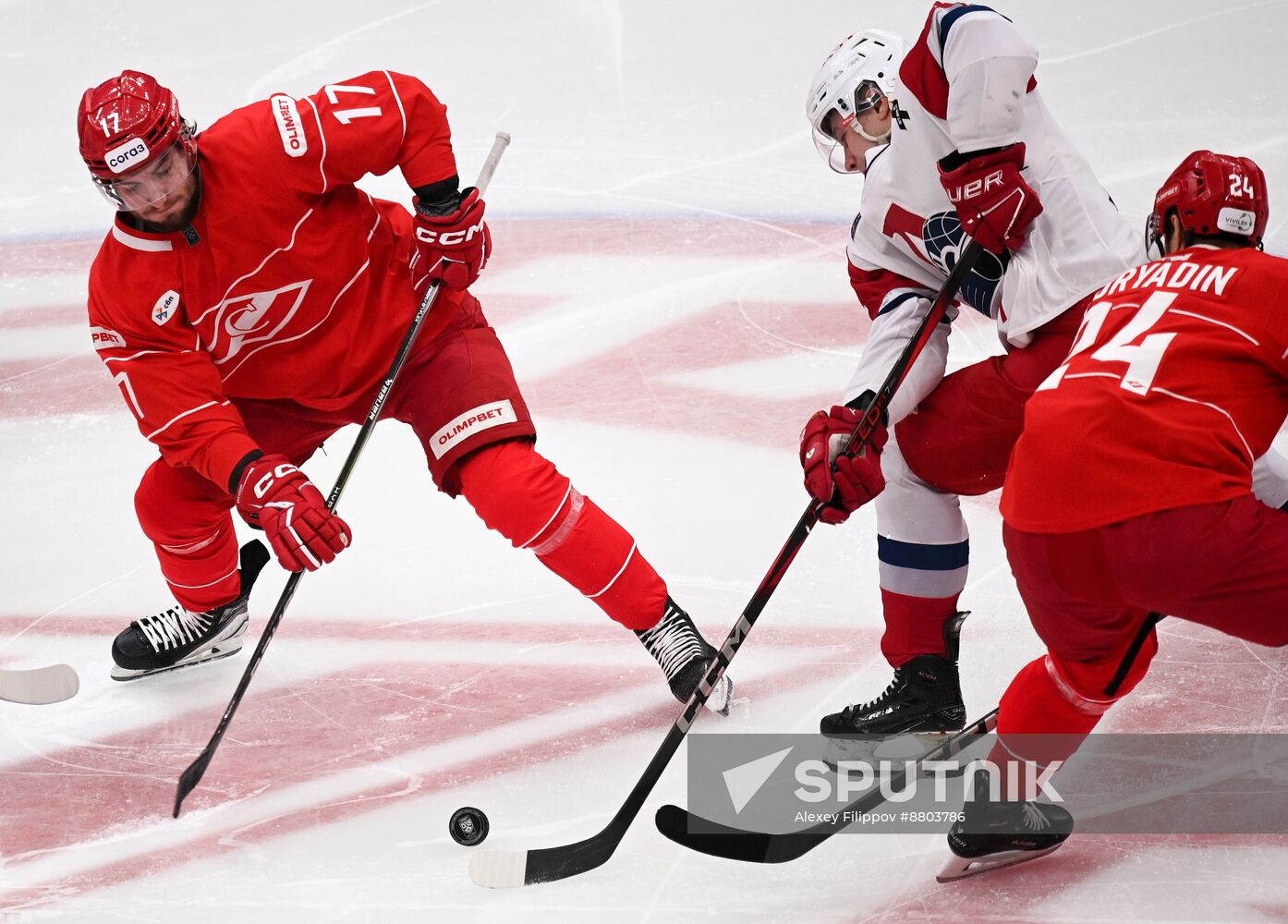 Russia Ice Hockey Kontinental League Spartak - Lokomotiv