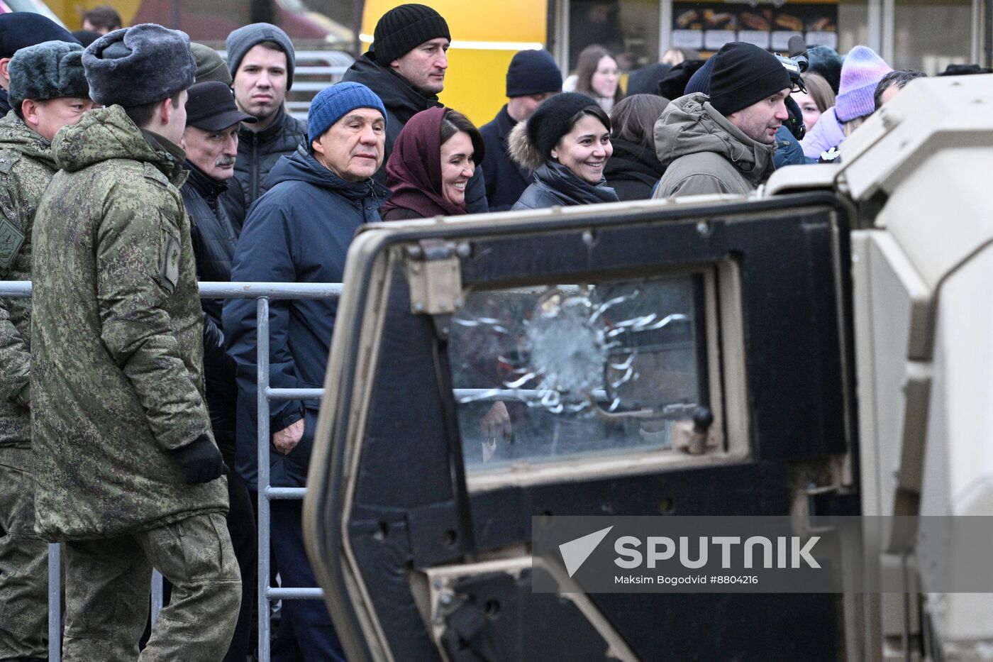 Russia Ukraine Captured Military Equipment Exhibition