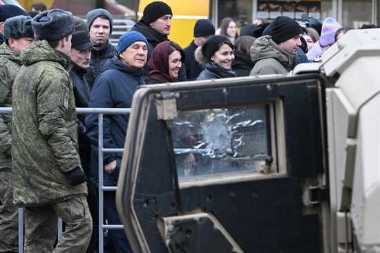 Russia Ukraine Captured Military Equipment Exhibition