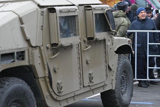 Russia Ukraine Captured Military Equipment Exhibition