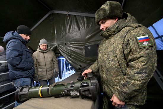 Russia Ukraine Captured Military Equipment Exhibition