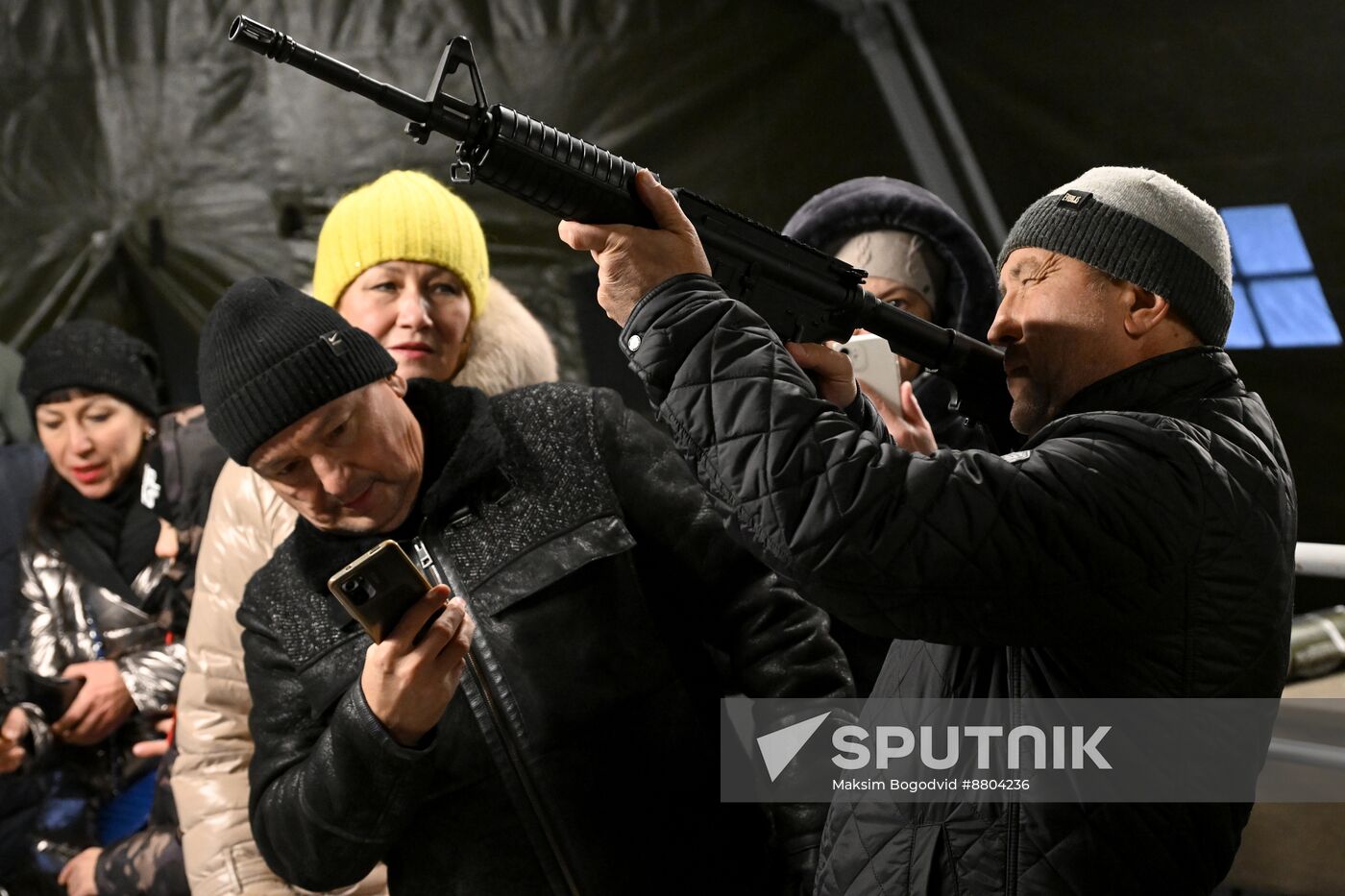 Russia Ukraine Captured Military Equipment Exhibition