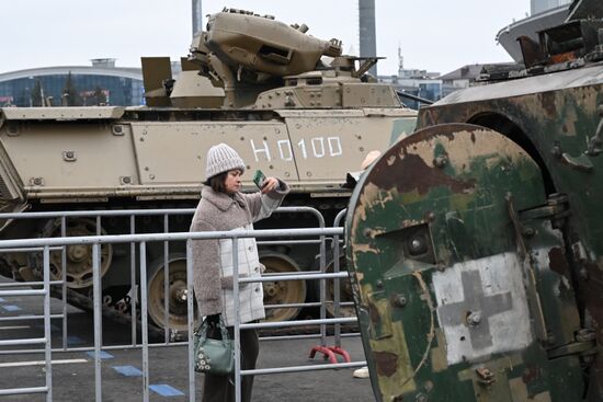 Russia Ukraine Captured Military Equipment Exhibition