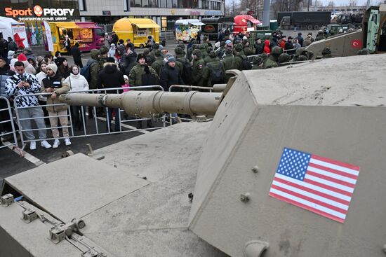 Russia Ukraine Captured Military Equipment Exhibition