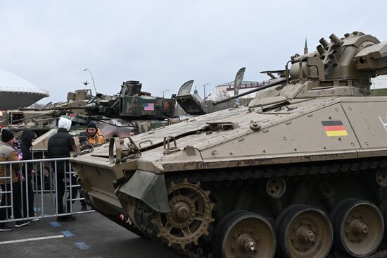 Russia Ukraine Captured Military Equipment Exhibition
