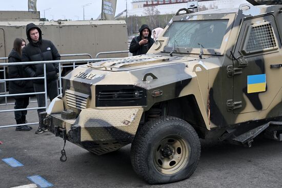 Russia Ukraine Captured Military Equipment Exhibition