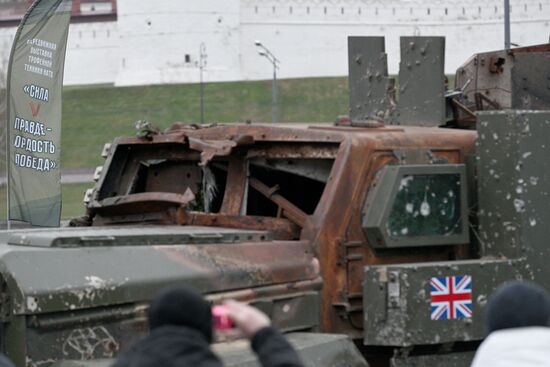 Russia Ukraine Captured Military Equipment Exhibition