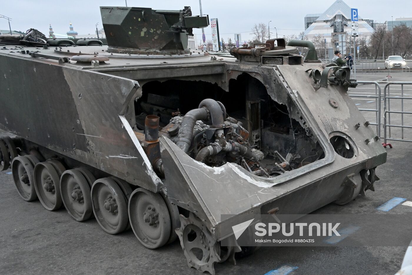 Russia Ukraine Captured Military Equipment Exhibition