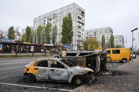 Russia Ukraine Military Operation Energodar Shelling