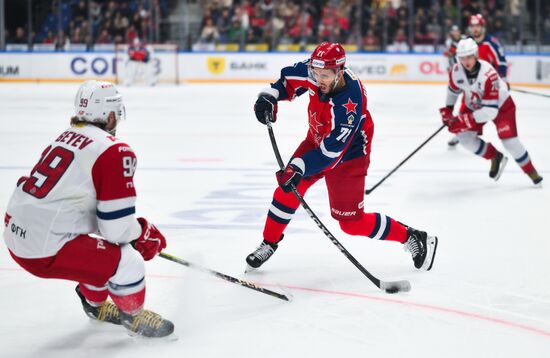 Russia Ice Hockey Kontinental League CSKA - Lokomotiv