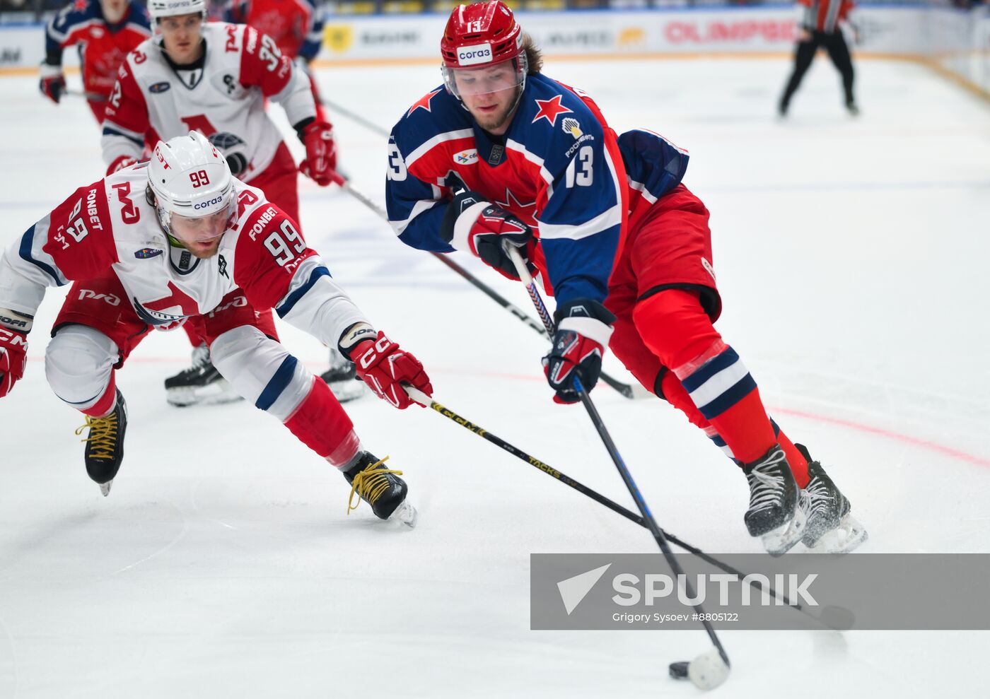 Russia Ice Hockey Kontinental League CSKA - Lokomotiv