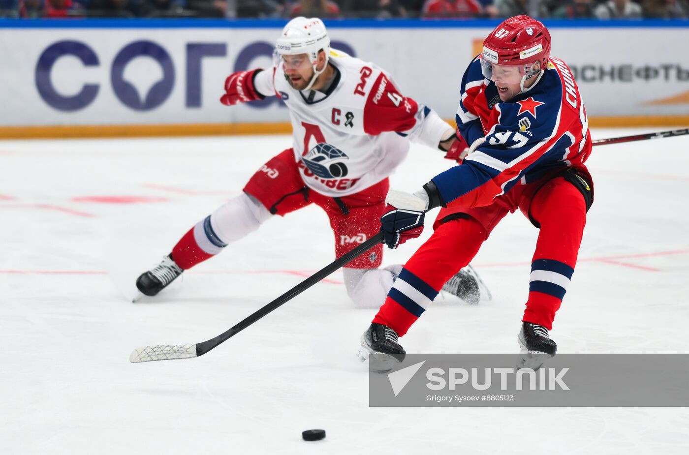 Russia Ice Hockey Kontinental League CSKA - Lokomotiv