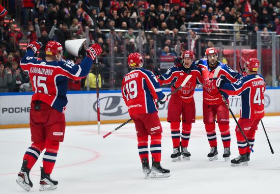 Russia Ice Hockey Kontinental League CSKA - Lokomotiv