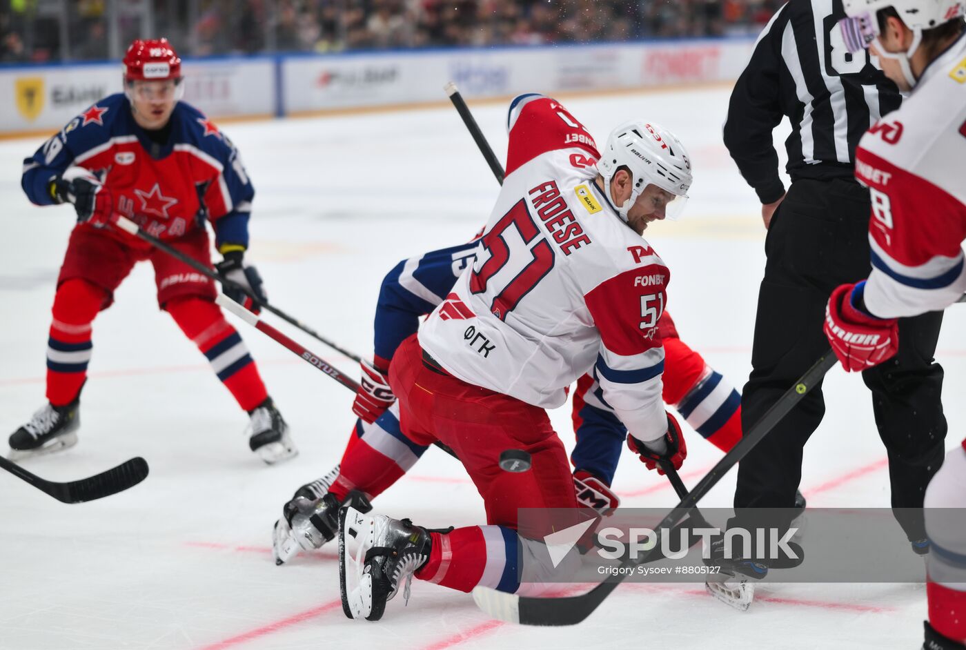 Russia Ice Hockey Kontinental League CSKA - Lokomotiv