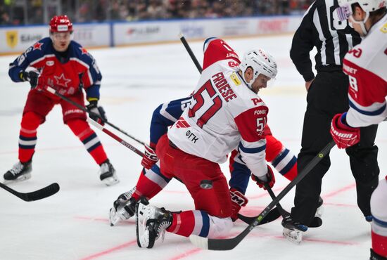 Russia Ice Hockey Kontinental League CSKA - Lokomotiv