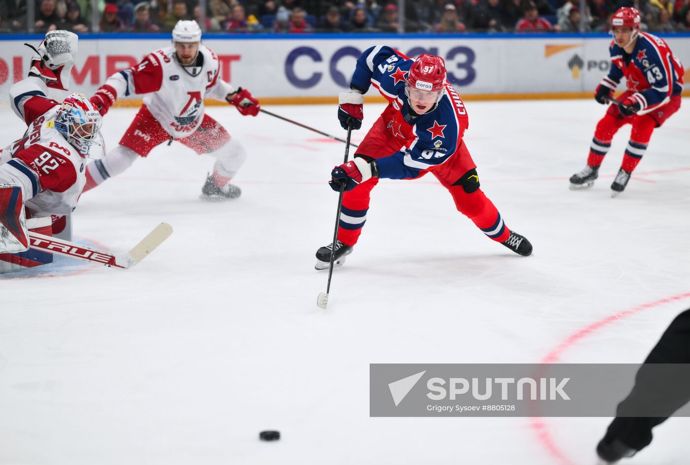 Russia Ice Hockey Kontinental League CSKA - Lokomotiv