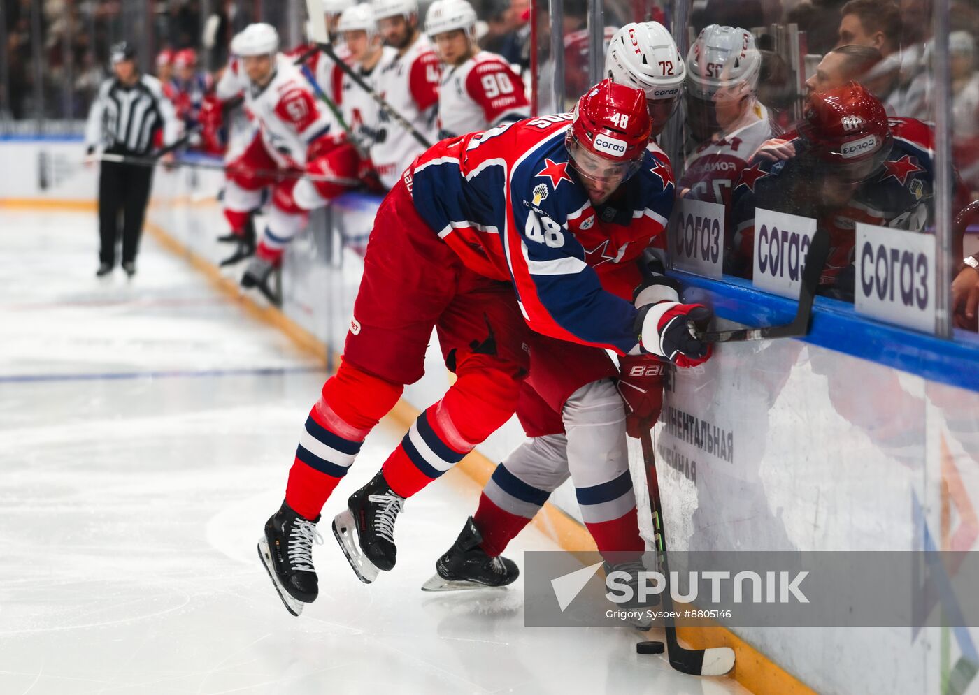 Russia Ice Hockey Kontinental League CSKA - Lokomotiv