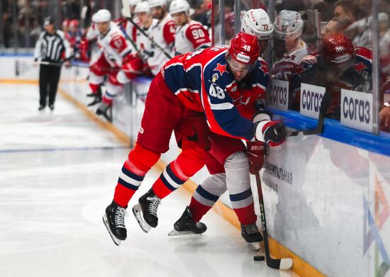 Russia Ice Hockey Kontinental League CSKA - Lokomotiv