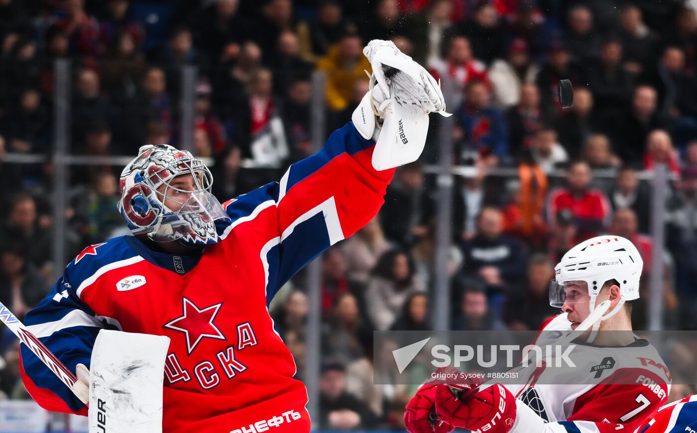 Russia Ice Hockey Kontinental League CSKA - Lokomotiv