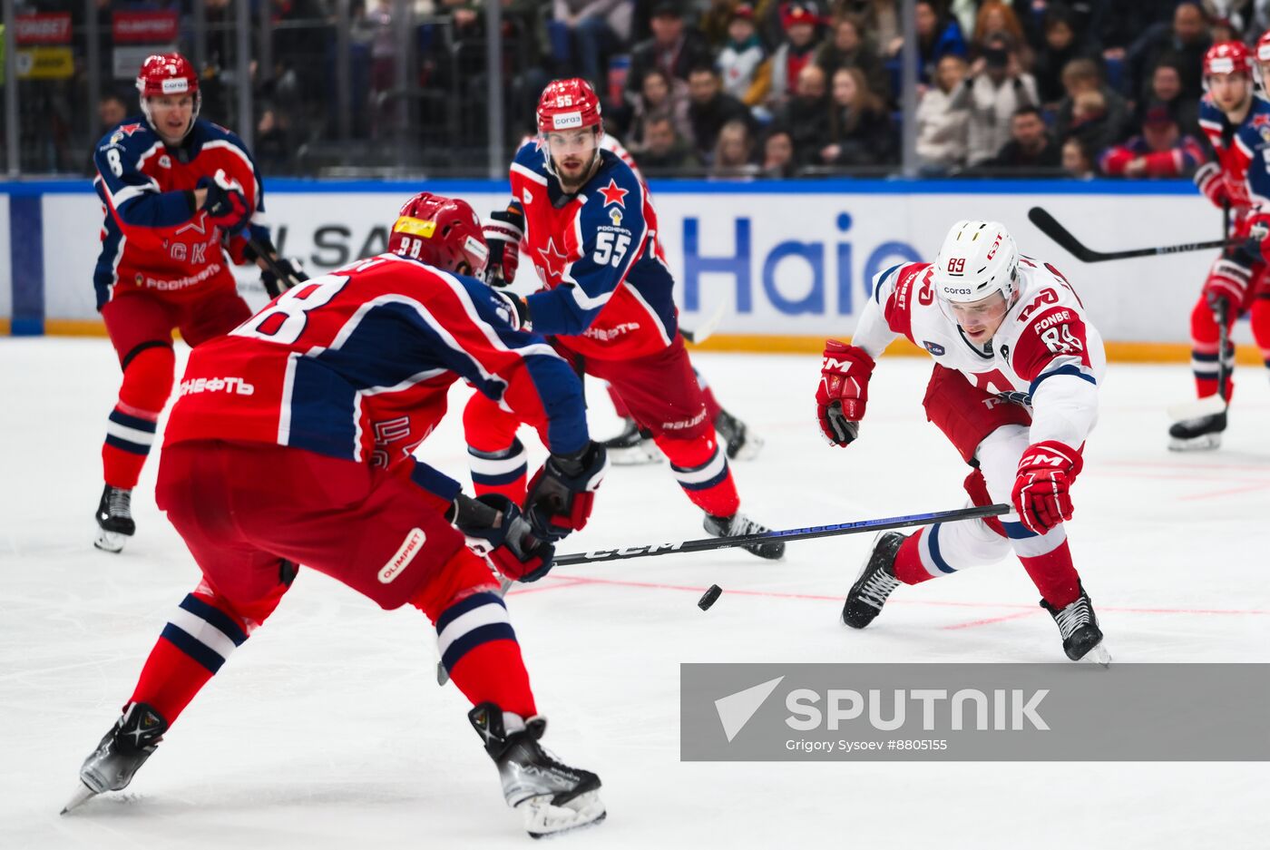 Russia Ice Hockey Kontinental League CSKA - Lokomotiv