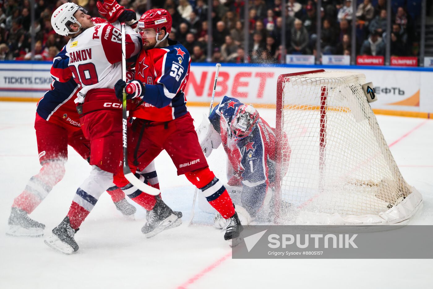 Russia Ice Hockey Kontinental League CSKA - Lokomotiv