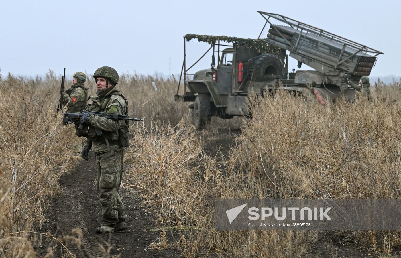 Russia Ukraine Military Operation Artillery Unit