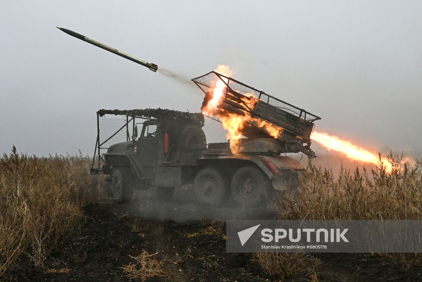 Russia Ukraine Military Operation Artillery Unit