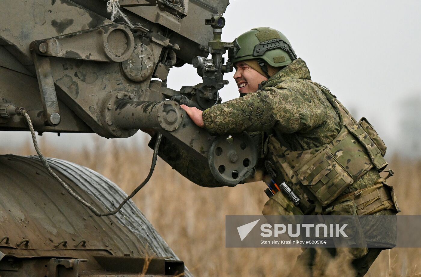 Russia Ukraine Military Operation Artillery Unit