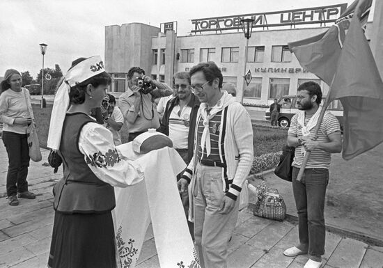 Friendship Train delegation from FRG in USSR