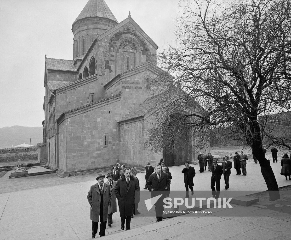 Foreign Minister of Polish People's Republic Emil Wojtaszek visits USSR