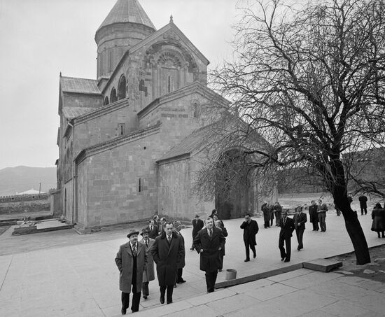 Foreign Minister of Polish People's Republic Emil Wojtaszek visits USSR