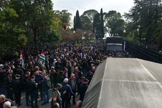 Abkhazia Russia Investment Deal Protests