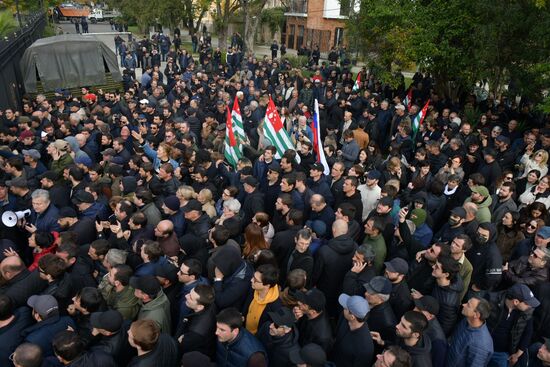 Abkhazia Russia Investment Deal Protests