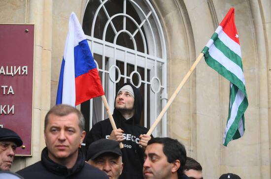 Abkhazia Russia Investment Deal Protests