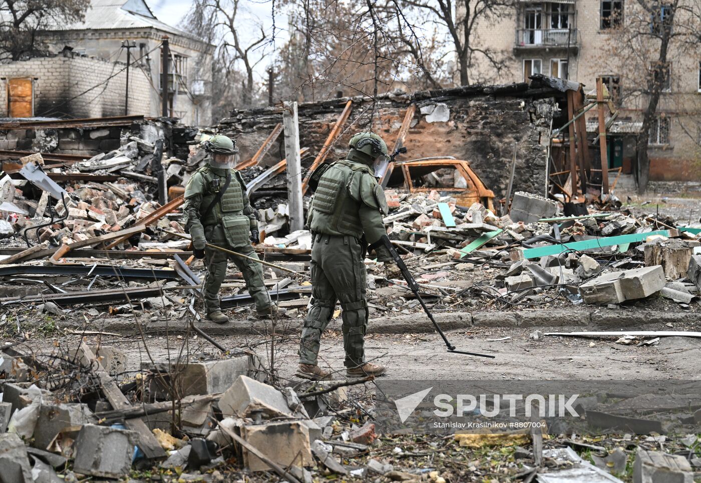 Russia Ukraine Military Operation Selidovo Demining