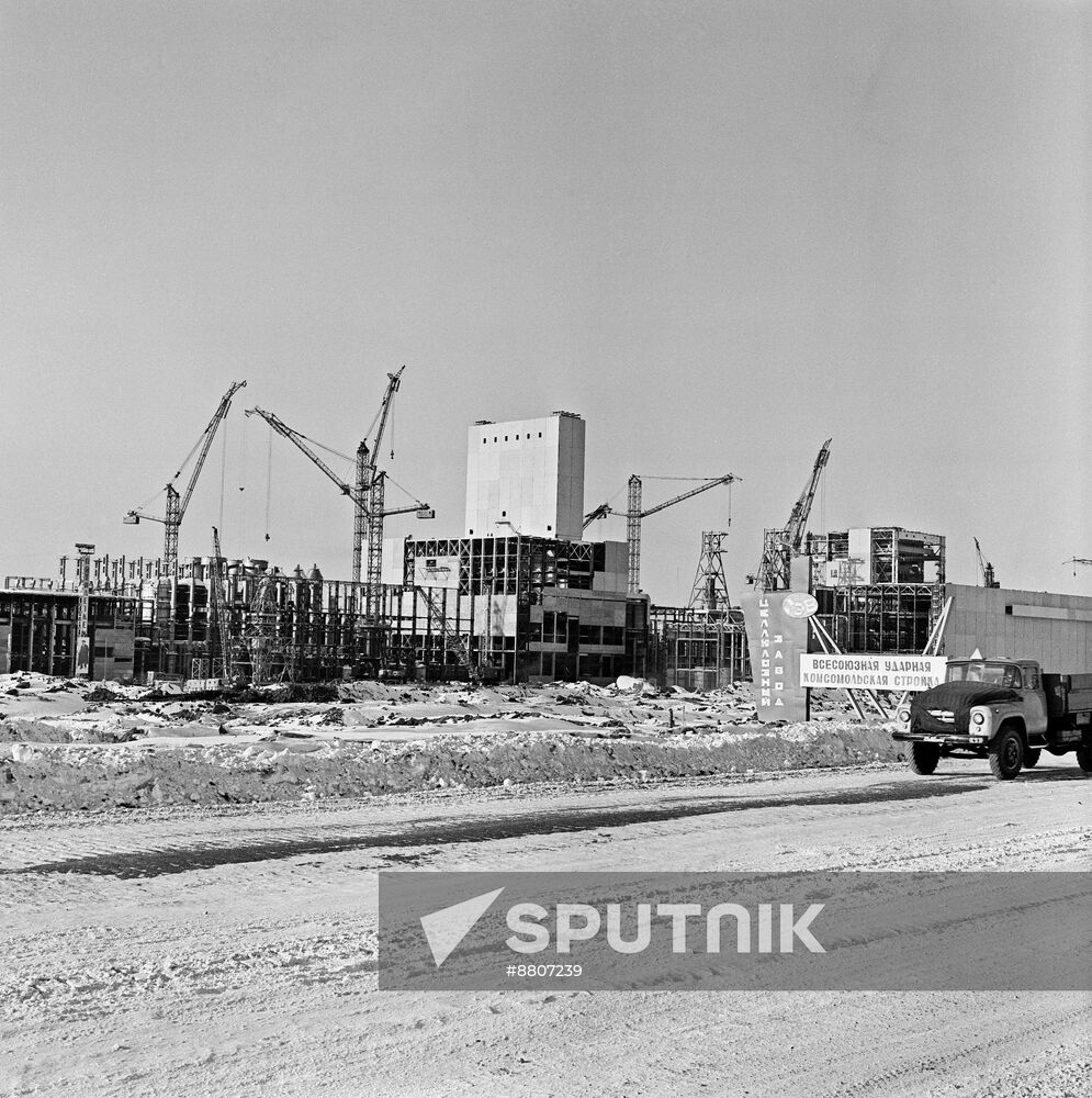 Construction of a pulp plant in Ust-Ilimsk