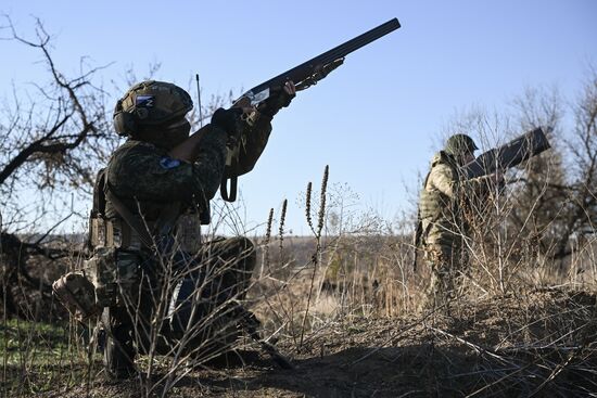 Russia Ukraine Military Operation Anti-Drone Unit