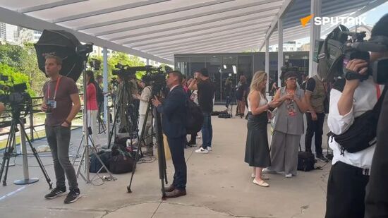 Reporters at the G20 Leaders' Summit in Rio de Janeiro