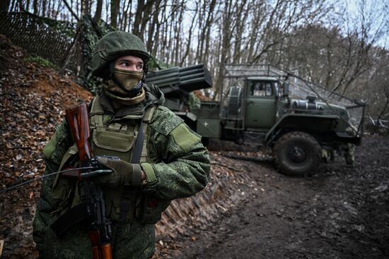 Russia Ukraine Military Operation Artillery Unit