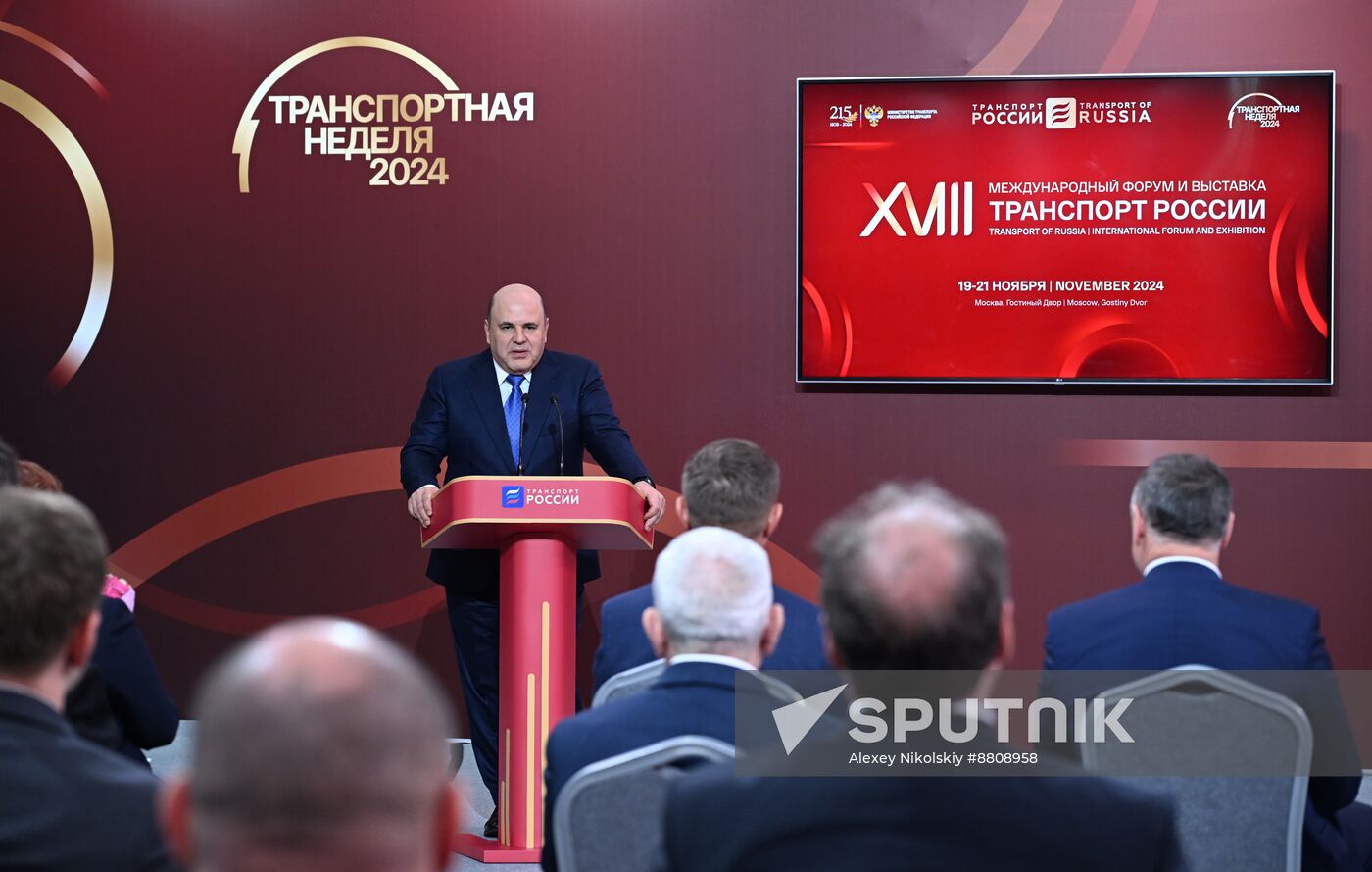 Russia Mishustin Transport Forum