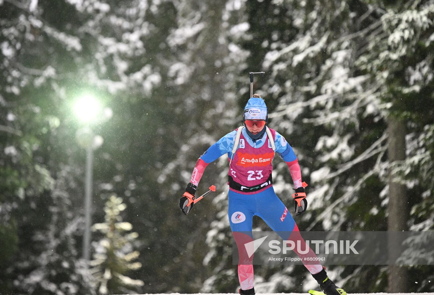 Russia Biathlon Commonwealth Cup Women Sprint