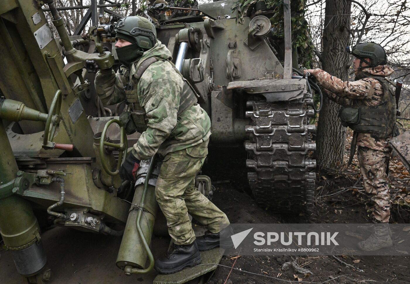 Russia Ukraine Military Operation Artillery Unit