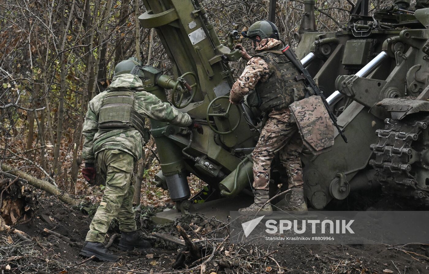 Russia Ukraine Military Operation Artillery Unit