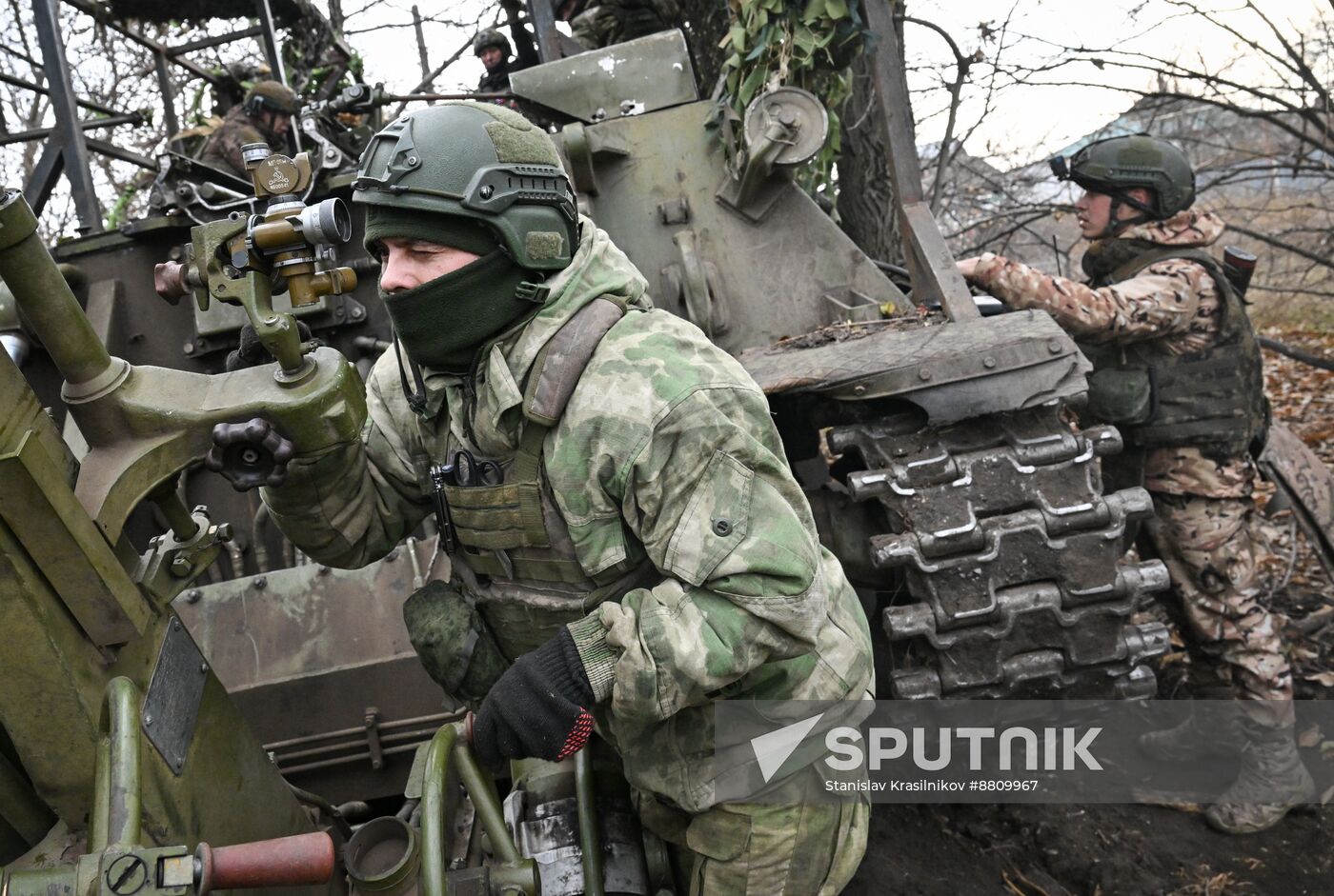 Russia Ukraine Military Operation Artillery Unit