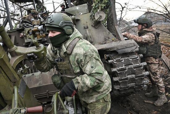 Russia Ukraine Military Operation Artillery Unit